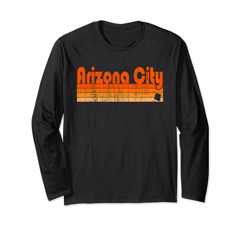 Arizona City, Arizona Retro 80s Style Long Sleeve T-Shirt