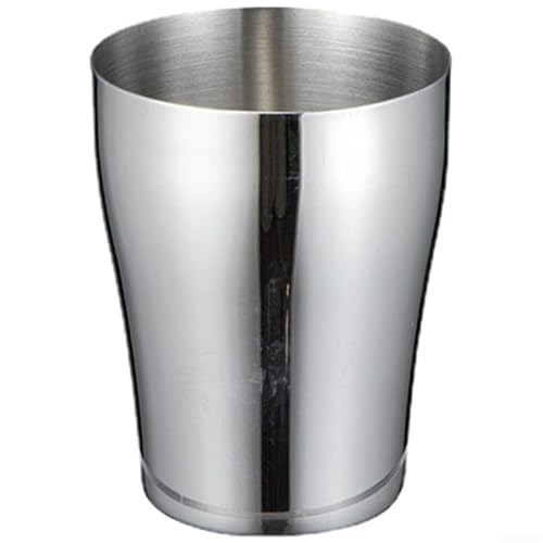 Aetluxery Tazza in metallo lucido per collutorio in acciaio inox con distribuzione bilanciata del peso e basso centro di gravità per una maggiore stabilità (adulto 500 ml)