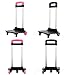Backpack Trolley 2 Wheels Rolling Luggage Carts Foldable Trolley Cart Aluminium Alloy Hand Cart for School Bags Pet Bag