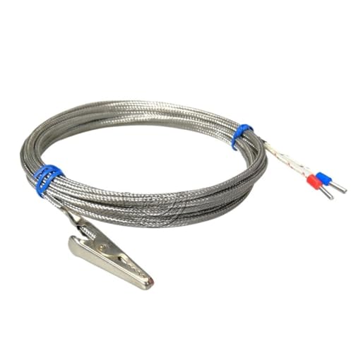 Sonda de sensor de temperatura tipo K con cable de 3 metros de longitud 2