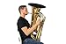 Gator Cases Double-Layer Wind Instrument Cover for Euphonium, French Horn; Fits Bell Sizes Ranging from 11.25 to 13.25-Inches, Black (GBELLCVR1213BK-NF)