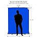 【Easy Set Up】 RAUBAY 59.8 x 82.7in Collapsible Blue Screen Backdrop Portable Retractable Chroma Key Panel Photo Background with Stand for Video Conference, Photographic Studio, Streaming