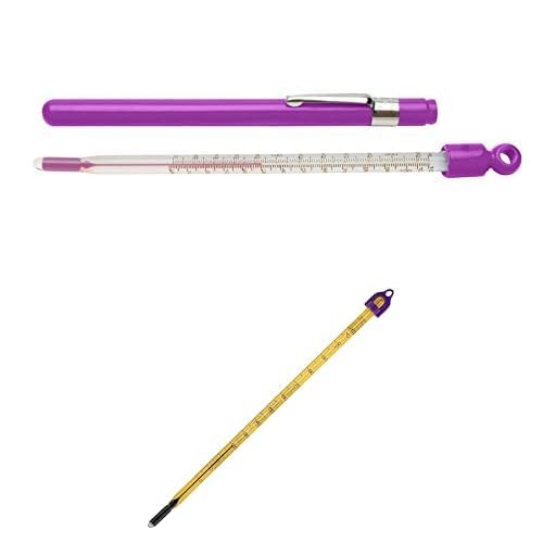 SP Bel-Art Laboratory Thermometer Bundle – DURAC Plus Pocket 20–120°F & Easy-Read Liquid-in-Glass -10–110°C, Lead-Free, NIST Traceable, Total Immersion, 2 Pack