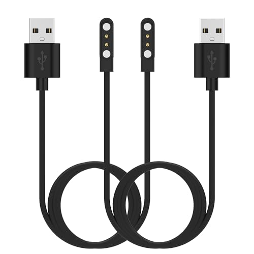 RuenTech 2Pack Chargers Compatible with FITVII Ole/Nexa/FINO 2 Charger, 2FT Replacement Charging Cable Magnetic Charger for FITVII Slim Fitness Tracker