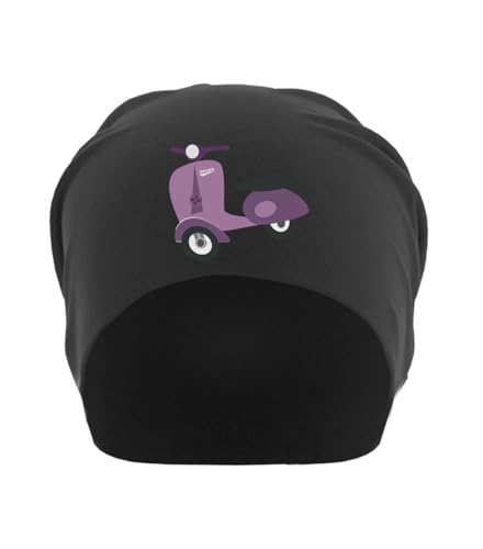 Bonnet souple coton noir Vintage Violet Moto idéal pour vos balades