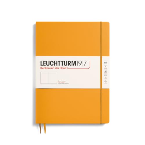 LEUCHTTURM1917 - Carnet Hardcover Master Slim A4+ - 123 pages numérotées (Rising Sun, uni)
