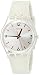 Swatch Perlato Silver Dial Grey Silicone Strap Unisex Watch Ge247