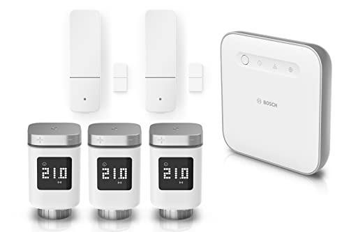 Bosch Smart Home Heizen und Komfort-Set, 3X Heizkörperthermostat II, 2X...