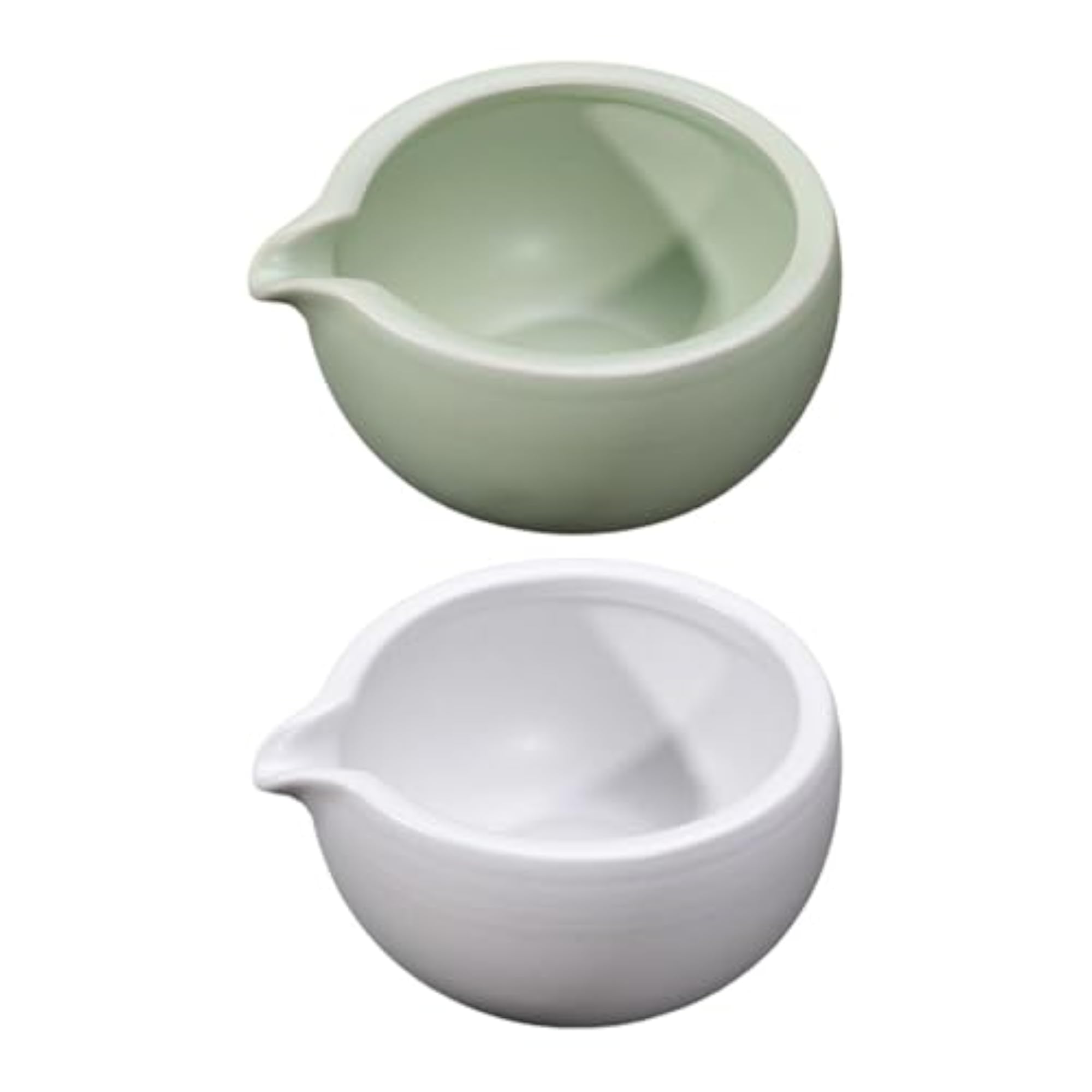 Ceramic Matcha Bowl 470ml for Whisking, Green
