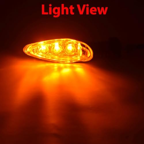 Image of DriveXpert 3 LED Bike Indicator Light Yellow, Waterproof Turn Signal Blinker for Motorcycle, High Brightness Direction Indicator Lamp For Hero Xpulse 200 4V (Pack of 2)