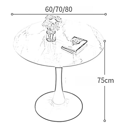 Table de loisirs du milieu du siècle ronde pour petit espace