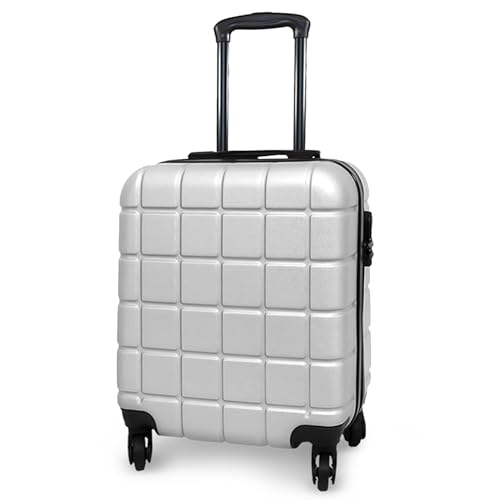 AVIO Atlas Cabin Suitcase - Lightweight Double-Wheel Luggage Bag w/Combi Lock, 3 Internal Pockets, Telescopic Handle w/ 3 Heights - Durable ABS Hard Shell