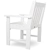 POLYWOOD GNB24WH Vineyard Garden Arm Chair, White
