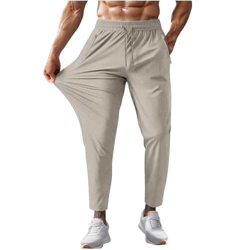 Beeswan Pants for Men Quick Dry Pull-On Stretch Pants Drawstring Waist Straight Active Athletic Glide Pant Unisex2