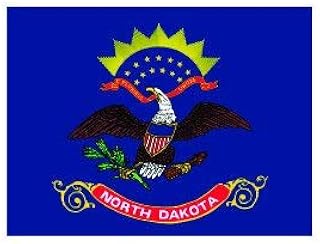 3pcs North Dakota State Flag Funny Hard Hat/Helmet Vinyl Decal Sticker
