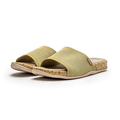 Revs - Maree - Reflexology Massage & Acupressure Sandals, With a Knit Upper. Relieve Plantar Fasciitis, Help Joint Pain, Improve Energy. Shock Absorbing Sole & Arch Support3