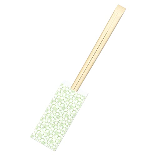 九州紙工 先細天削 割り箸 (袋入り) HANAミニ 梅(緑) 100膳入り 竹21p 使い捨て 紙製 和風 業務用 日本製 飲食店 居酒屋 料亭 懐石 高級 ホテル 旅館 HANA-2H