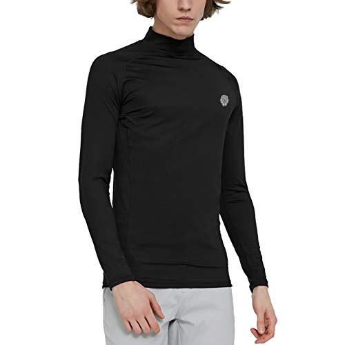 Boys Long Sleeve Thermals Youth Compression Shirts Base Layer Cold Gear Black S - Thumbnail 7