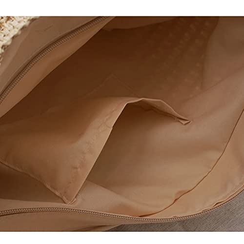 Women's Straw Bag Woven Basket Beach Purse Summer Purses Vacation Handbags Straw Purse4