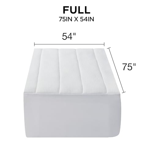 Protector de colchón térmico con tejido Matelasse Knit acolchado transpirable 8