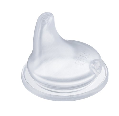 NUK First Choice Ersatz-Tülle für Trinklernflasche, kein Verschütten, Silikon, 6 Stück