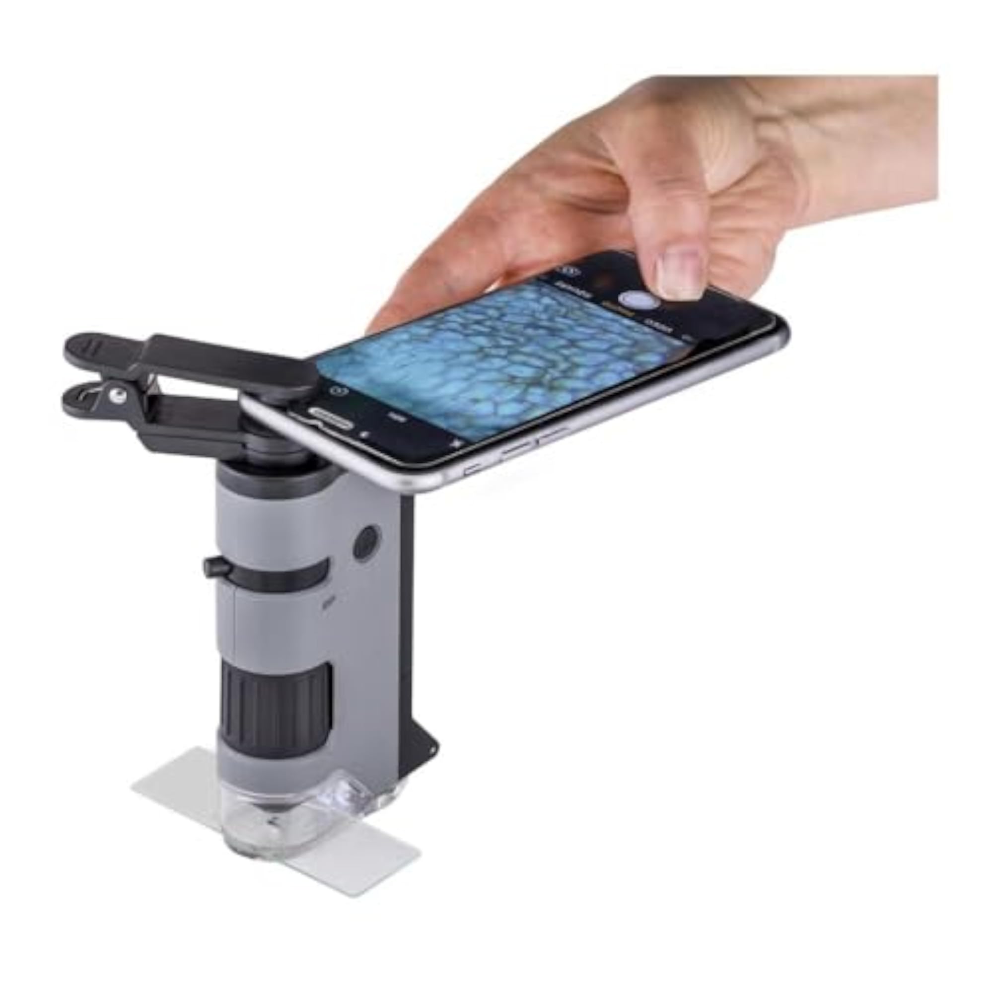 MicroFlip 100x-250x LED Lighted Pocket Microscope