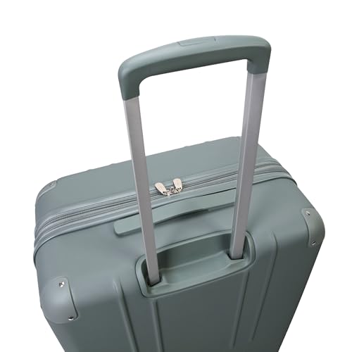 Jessica Simpson Countryside Ensemble 3 pièces (21", fourre-tout et week-end) grande valise à bagages extensible à 8 roulettes, vert chinois – Image 4