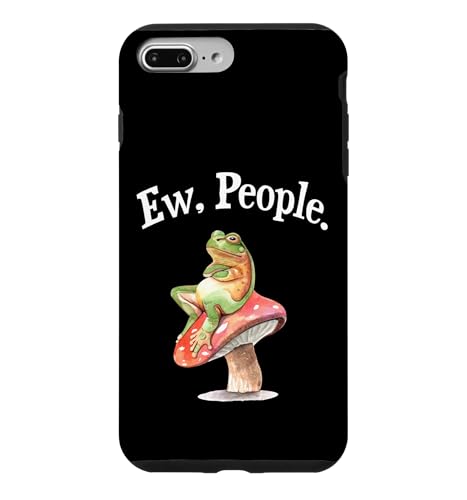 Funny Womens Cottagecore Art Ew People Antisocial Frog Lover �X�}�z�P�[�X iPhone 7 Plus/8 Plus �p