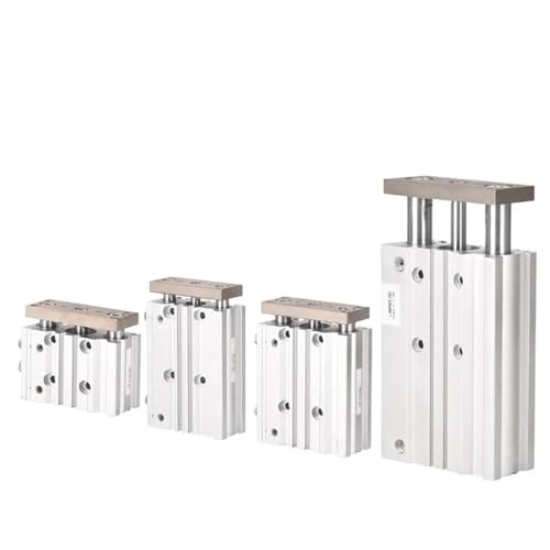 Vérin compact guidé bore 32 pour stopper les vibrations mécaniques de course 200 - 4