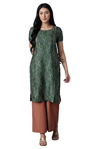 Image of Aurelia Women Polyester Kurta & Palazzo