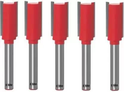 T.H1 length-25mm,-SHANK STRAIGHT ROUTER BIT SET of 5 8mm (9502)