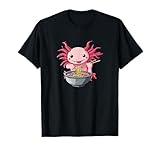 Photo Gallery anime kawaii axolotl mangiare ramen tagliatelle - maglietta Photo Gallery anime kawaii axolotl mangiare ramen tagliatelle - maglietta