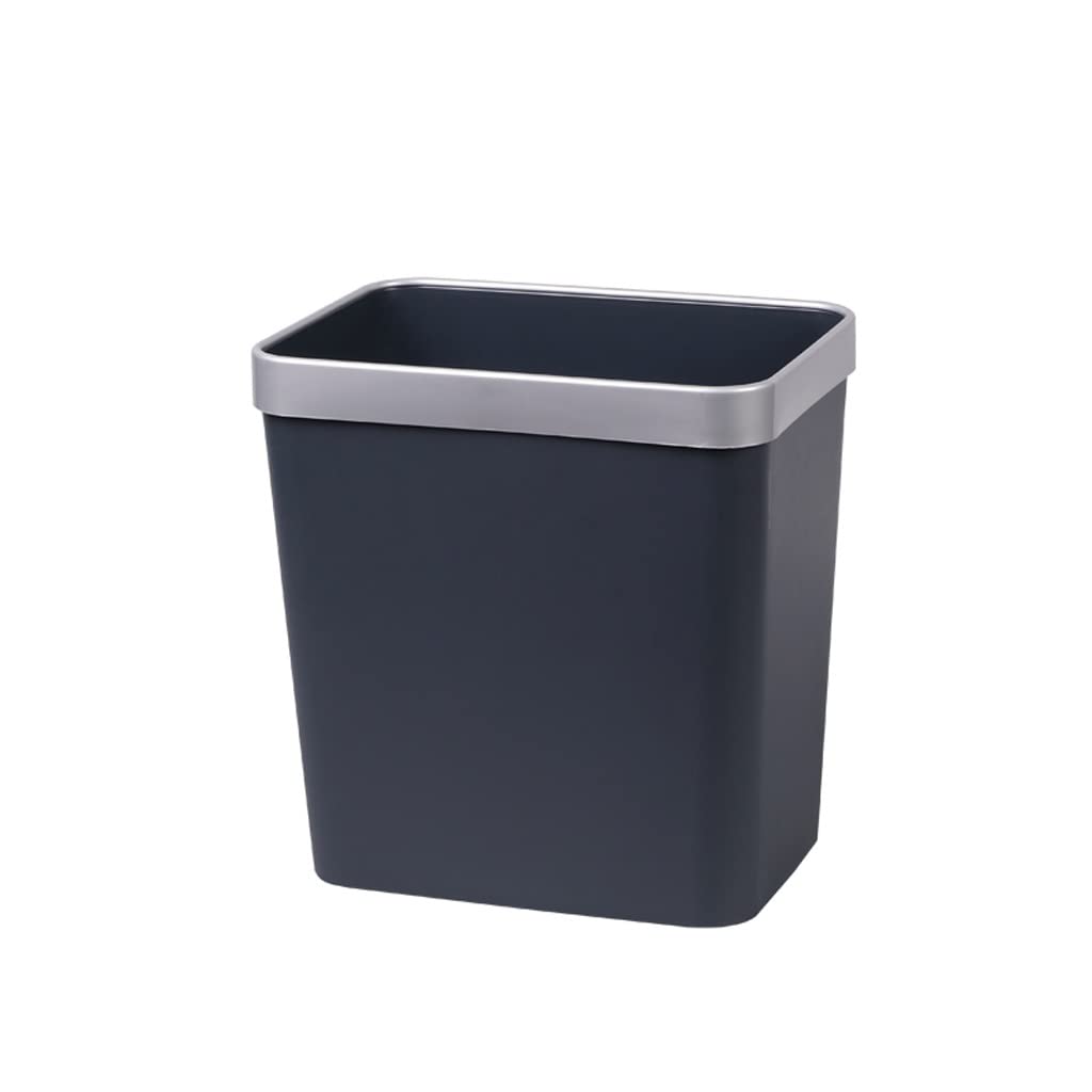 Poubelle Avec Couvercle Pressé Carrée Grande Capacité - Boîte Déchets Ménagers Scellée 15L Ou 10L