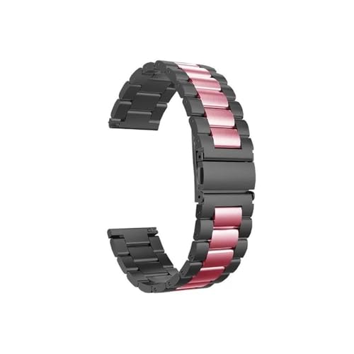 [PLYYQZM] �ɍ��� Fit bit Versa 4 3 2/sense/Sense2 �o���h �X�e�����X�X�`�[�� ���^���X�g���b�v �X�N���[���ی�P�[�X�t���ɓK��(Black+Pink,Versa3/sense)