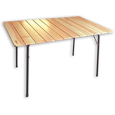 Castelmerlino Mesa Plegable Doble Alerce 120x80 cm Cover
