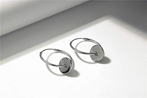Boucles d'oreilles double rondes argent 925, le cadeau idéal pour elle