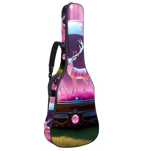Housse guitare acoustique étui 101,6 cm imperméable à plusieurs poches