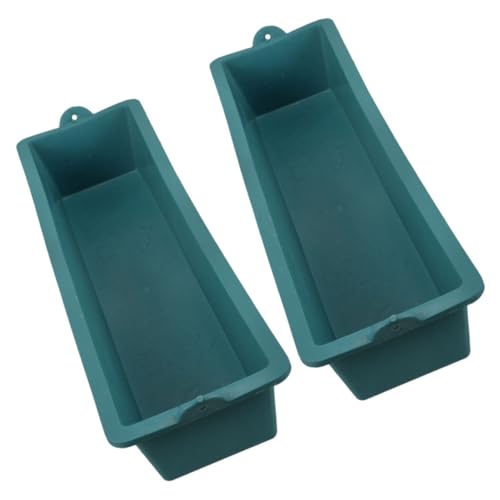 BESPORTBLE Sturdy Poultry Feeder for Chickens and Livestock Rectangular Trough Lid 2-Piece Set for Farm Use Easy to Clean High Capacity Design