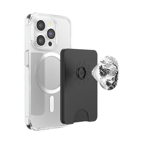 PopSockets PopWallet con Lago de Templo Japonés Tarjetero MagSafe Móvil 3