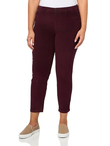 DOCKERS Pantalones chinos ajustados de fin de semana para mujer, Rojo, 30 US