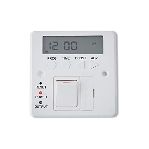 Digital Timer Switch Fused Spur Wall Controller For Electric Towel Rail Radiators Timeswitch Cover