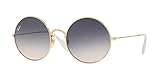 Ray-Ban RB3592 Ja-Jo Round Sunglasses, Gold/Light Brown Gradient Blue, 55 mm