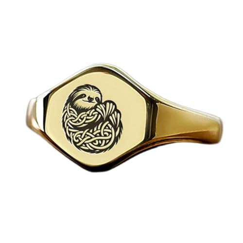 Bague paresseux de style vintage en argent 925 fait main