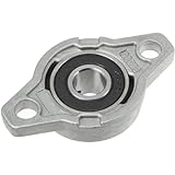 Zinc Alloy Pillow Block Linear Bearing, Rhombic Design, High-Strength Industrial Shaft Mount (10Pcs KFL005 25MM)