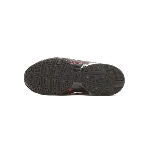 PUMA Puma Axelion City Escape Sneaker, Black-High Risk Red White, 7 US Unisex Big Kid