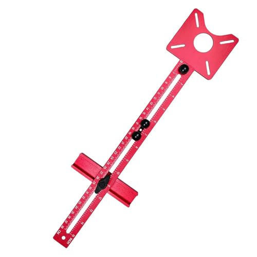 Image of New 4 in 1 Router Milling Groove Bracket, Aluminum Alloy Router Circle Cutting Jig, Multifunctional RouterGuide for Cutting Circles, Adjustable RouterJig Tool for Woodworking