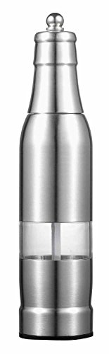 Visol Yucatan Stainless Steel Pepper Mill and Grinder, 8-Inch, Silver