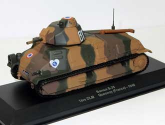 Somua S-35 (1ere DLM - Quesnoy 1940) Diecast Model Tank