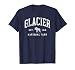 Retro Glacier National Park Est 1910 Mens Womens Hiking T-Shirt