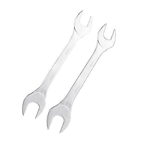 ASHLUYAK Chiave aperta a doppia estremità, 2 pezzi, chiave a doppia estremità, ultra sottile, chiave piatta aperta, chiave metrica per condizioni di spazio limitate
